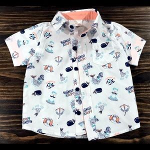 12 Mo Rosie Pope Nautical Button Down